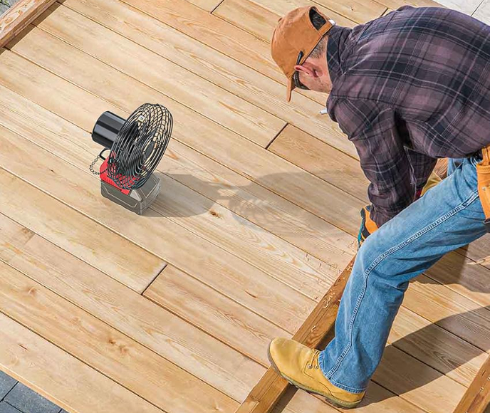 Milwaukee jobsite fan