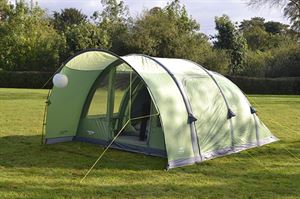 inflatable tent setup