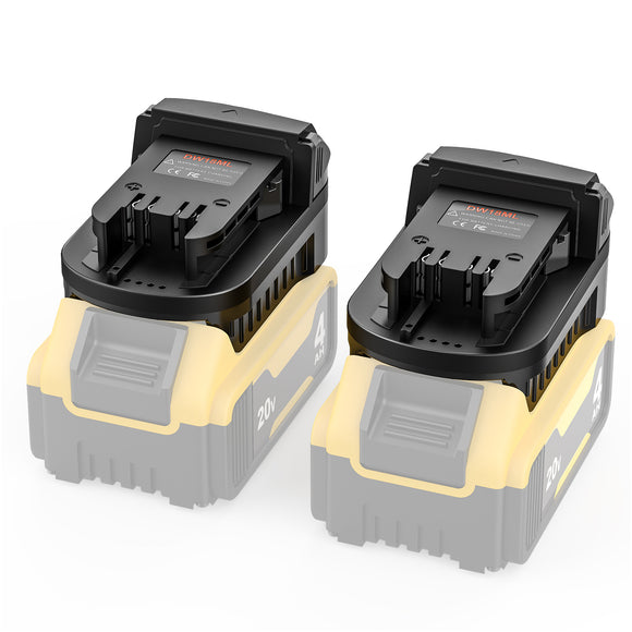 Battery Adapter Compatible with DeWalt to Milwaukee,18 20V Lithium Battery Converter for M18 Cordless Power Tool (Adapter only)