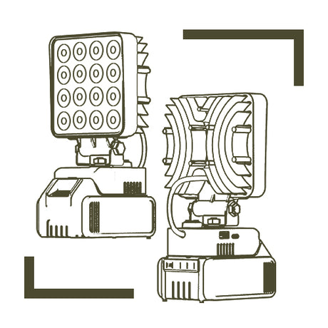 LED Work light 30W for Dewalt 20V Battery