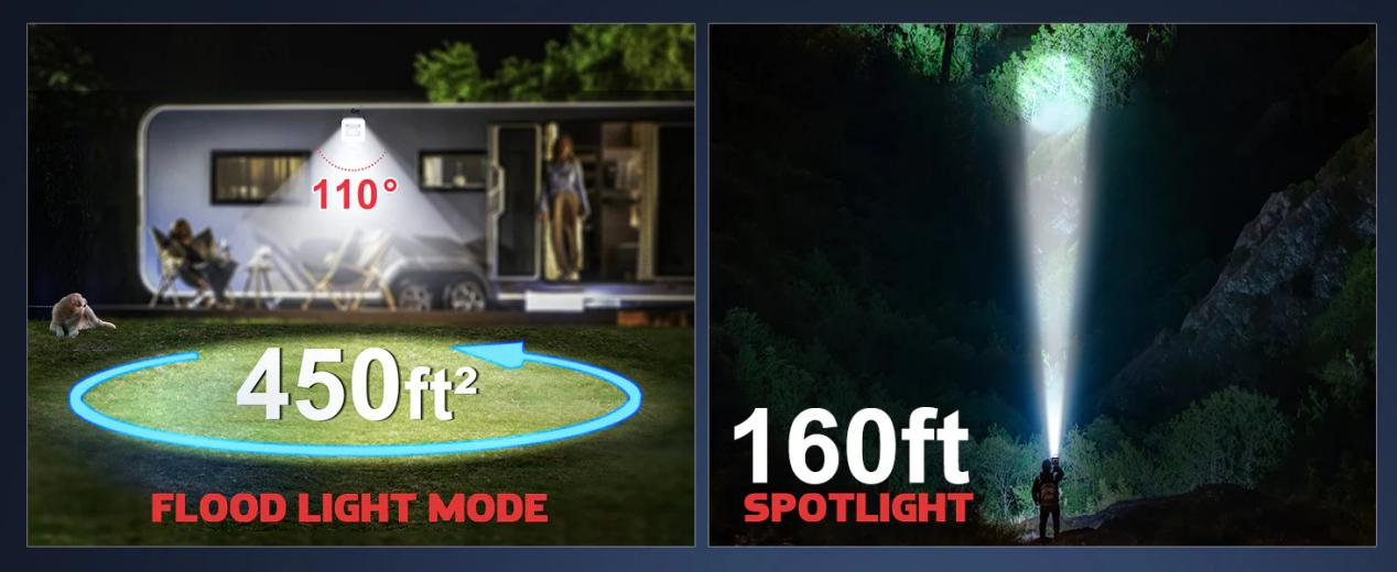 spot vs flood light
