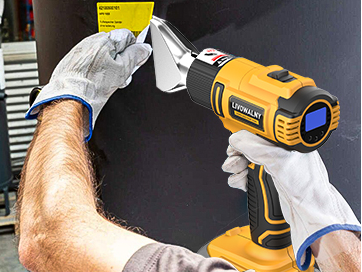 HOW TO EASILY REMOVE STICKERS WITH A CORDLESS HEAT GUN