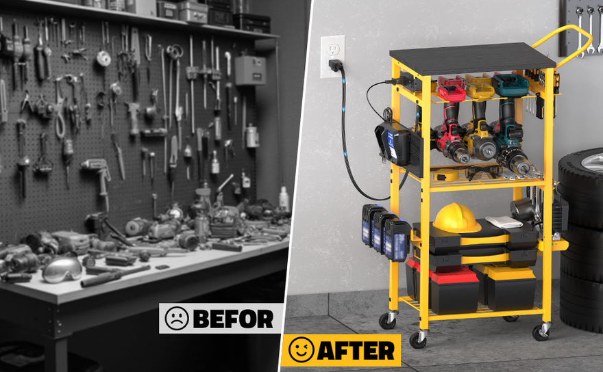 tool storage workbench