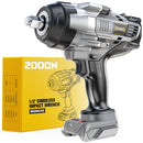 DIYTOOLIFZ Cordless Impact Wrench 1/2 inch for DeWalt 20v Battery, 1400Ft-lbs (2000N.m) Brushless Electric Impact Gun-1