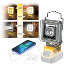 Cordless LED Work Light for Dewalt 20v Battery, LIVOWALNY 60W 6000 Lumens LED Flood Light (No Battery)-1