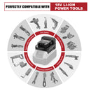 Battery Adapter Compatible with DeWalt to Milwaukee,18 20V Lithium Battery Converter for M18 Cordless Power Tool (Adapter only)-4