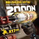 DIYTOOLIFZ Cordless Impact Wrench 1/2 inch for DeWalt 20v Battery, 1400Ft-lbs (2000N.m) Brushless Electric Impact Gun-2