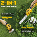 Ferreteriai Cordless Hedge Trimmer for Dewalt 20V Max Battery (Bare Tool)-3