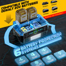 LIVOWALNY Portable Generator DC 20V to AC 110-120V,550W Power Station Compatible with Dewalt-5