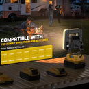 Cordless LED Work Light for Dewalt 20v Battery, LIVOWALNY 60W 6000 Lumens LED Flood Light (No Battery)-5