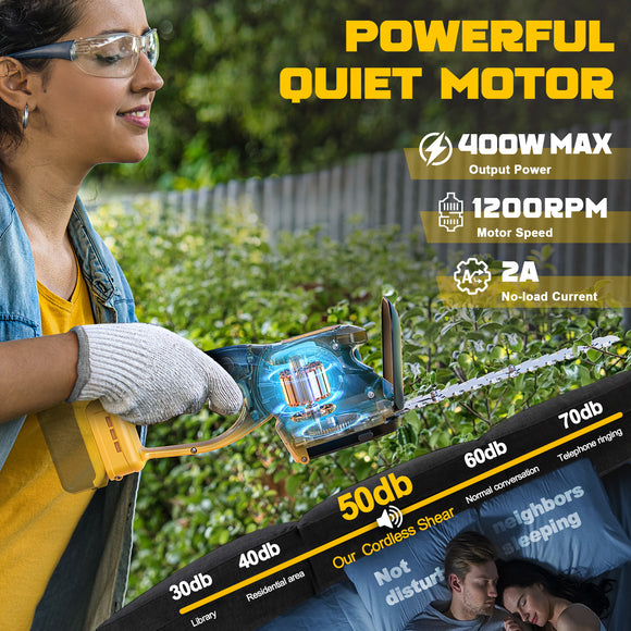 Ferreteriai Cordless Hedge Trimmer for Dewalt 20V Max Battery (Bare Tool)