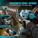 DIYTOOLIFZ Cordless Impact Wrench 1/2 inch for Makita 18v Battery, 1400Ft-lbs (2000N.m) Brushless Electric Impact Gun-5