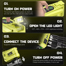 LIVOWALNY 200W Power Inverter for Ryobi 18V Battery, DC 18V to AC 110-120V Battery Inverter-5