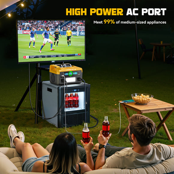 LIVOWALNY Portable Generator DC 20V to AC 110-120V,550W Power Station Compatible with Dewalt