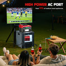 LIVOWALNY Portable Generator DC 18V to AC 110V,550W Power Station Compatible with Milwaukee-7