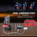 Cordless LED Work Light for Milwaukee M18 Battery, LIVOWALNY 60W 6000 Lumens LED Flood Light (No Battery)-7