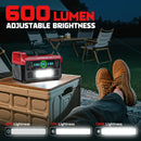 LIVOWALNY Portable Generator DC 18V to AC 110V,550W Power Station Compatible with Milwaukee-9