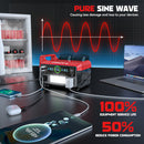 LIVOWALNY Portable Generator DC 18V to AC 110V,550W Power Station Compatible with Milwaukee-10