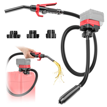 Ecarke 3.2GPM Cordless Fuel Transfer Pump, Compatible with DeWalt 20V Milwaukee 18V Battery (Without Battery)