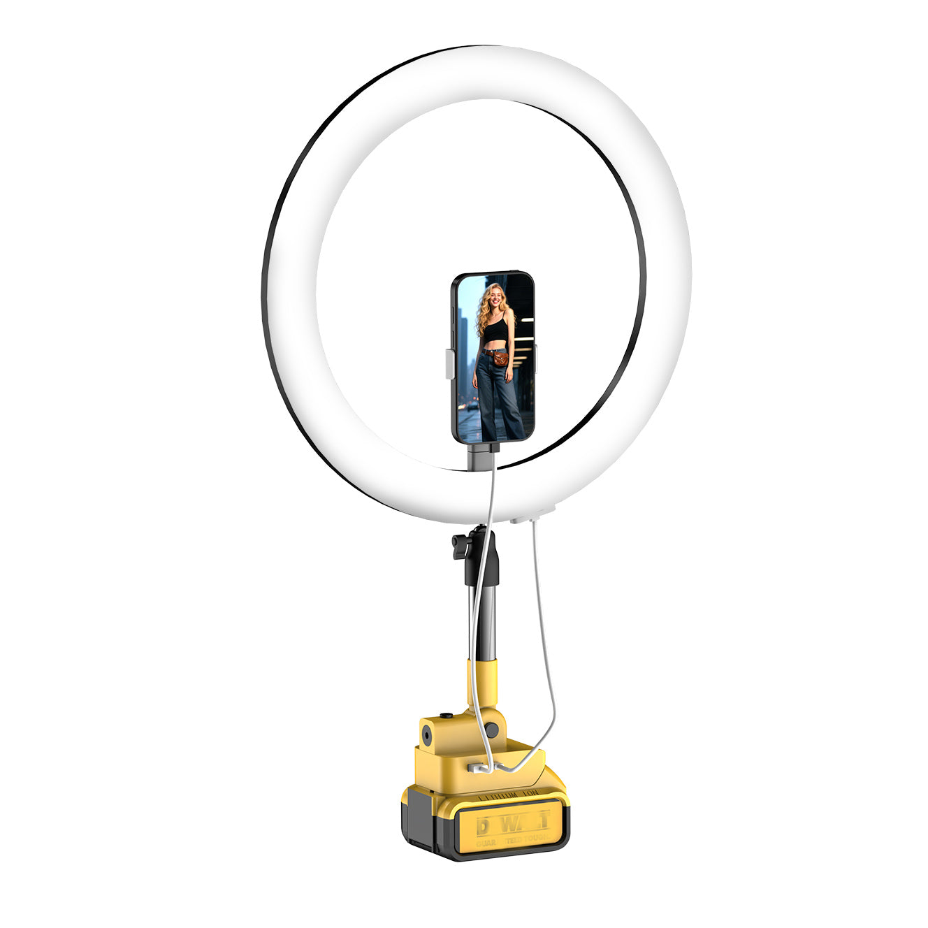 Livowalny Photography Fill Light Outdoor Photography,Wireless Lighting Design, Compatible with Dewalt Batteries, Wireless and Convenient - 0