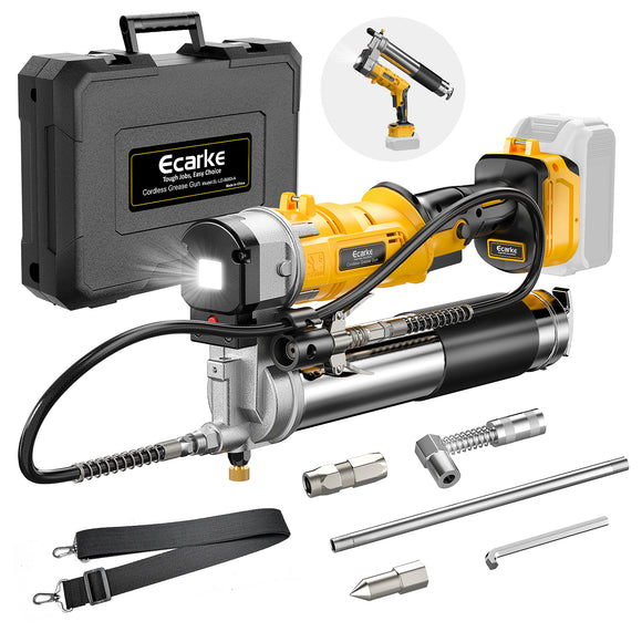 Ecarke Cordless Grease Gun Compatible with DeWalt 20V Battery (Tool Only)