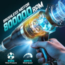 Leaf Blower Cordless Compatible with Makita 18V: 800000RPM Portable Dust Cleaner (No Battery)-2