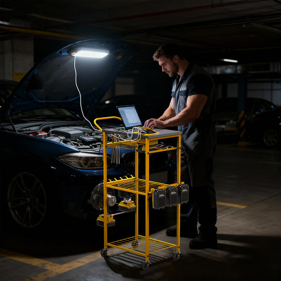 TOOL CART WITH INVERTER COMPATIBLE WITH DEWALT BATTERIES