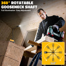 LIVOWALNY 2PCS LED Work Light for Dewalt 20V Battery, 20W 2000LM Flexible Gooseneck LED Light-2