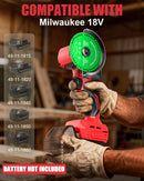 Ecarke Cordless Cut Off Tool Compatible with Milwaukee 18V Battery, 4" Circular Saw Brushless Motor with Blades, 18000 RPM Mini Cut Off Tool Kit for Wood/Metal/Plastic/Tile/Stone Cutting, NO BATTERY-2