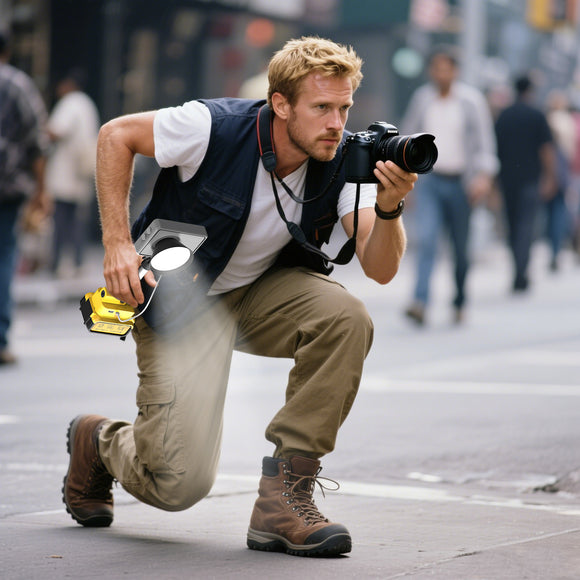 Livowalny Photography Fill Light Outdoor Photography,Wireless Lighting Design, Compatible with Dewalt Batteries, Wireless and Convenient