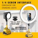Livowalny Photography Fill Light Outdoor Photography,Wireless Lighting Design, Compatible with Dewalt Batteries, Wireless and Convenient-4