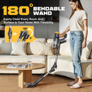 LIVOWALNY 350W Cordless Vacuum Cleaner for DeWALT 20v Battery, 40KPA Self-Standing Stick Vacuum with Double Dust Cup-3