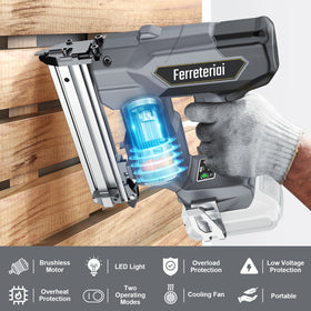 Ferreteriai Cordless 18GA Staple Gun for Dewalt 20V Max - 0