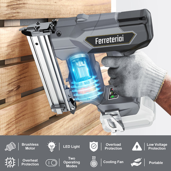 Ferreteriai Cordless 18GA Staple Gun for Dewalt 20V Max