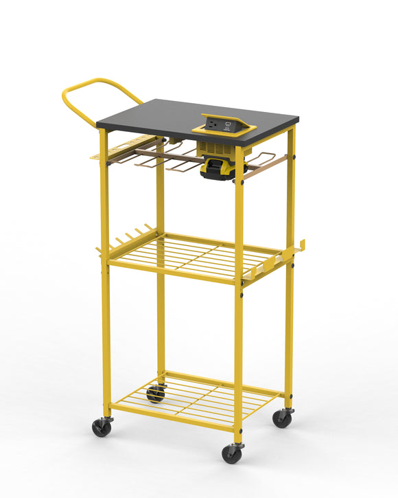 TOOL CART WITH INVERTER COMPATIBLE WITH DEWALT BATTERIES