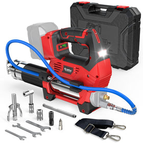 Cordless Grease Gun Compatible with Milwaukee 18V Battery, 3‑Speed Adjustable Flow, 12,000 PSI Max, 39” Hose (No Battery)