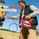 Cordless Grease Gun Compatible with Milwaukee 18V Battery, 3‑Speed Adjustable Flow, 12,000 PSI Max, 39” Hose (No Battery)-3