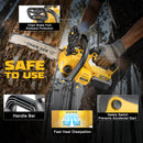 LIVOWALNY Cordless Chainsaw for Dewalt 20v Battery,12" Chain Saw Oil Lubrication System with Security Lock-3