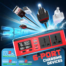 LIVOWALNY 350W Portable Generator DC 18V to AC 110-120V Power Inverter Battery,350W Power Station Compatible with Milwaukee-4