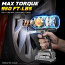 DIYTOOLIFZ Cordless Impact Wrench 1/2 inch for DeWalt 20v Battery, Impact Wrench 900Ft-lbs(1200N.m) High Torque Brushless Electric Impact Gun-4