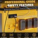 Ferreteriai 47" Heavy Duty Workbench with Power Outlet & USB-C, Exclusive Yellow Side Battery Holder-2