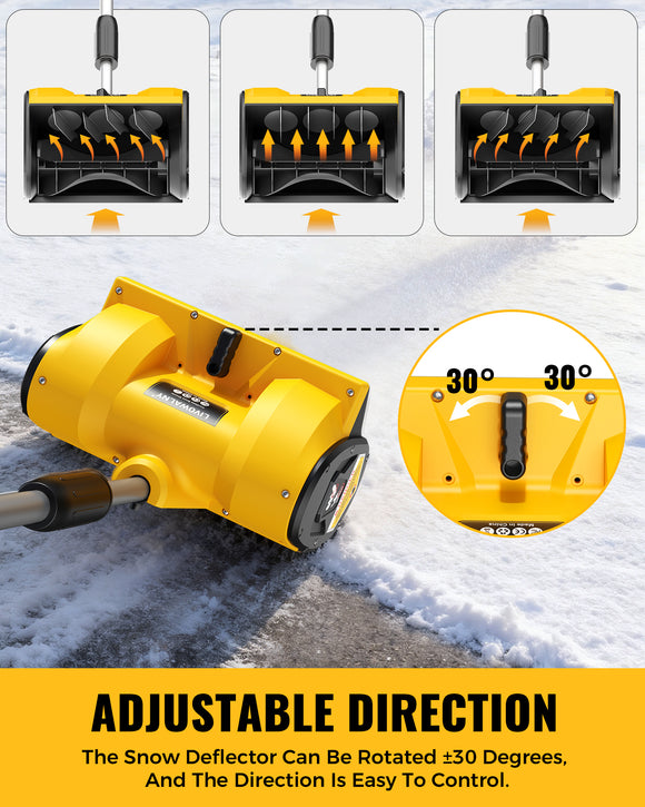 LIVOWALNY Electric Snow Shovel Compatible with Dewalt 20V Battery (Tool Only)