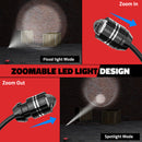 LIVOWALNY 2PCS LED Work Light for Milwaukee 18V Battery, 20W 2000LM Flexible Gooseneck LED Light-3