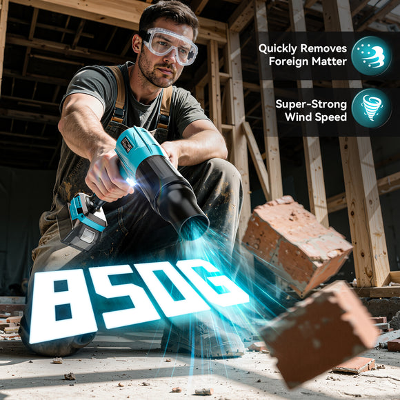 Leaf Blower Cordless Compatible with Makita 18V: 800000RPM Portable Dust Cleaner (No Battery)