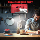 LIVOWALNY 2PCS LED Work Light for Milwaukee 18V Battery, 20W 2000LM Flexible Gooseneck LED Light-4