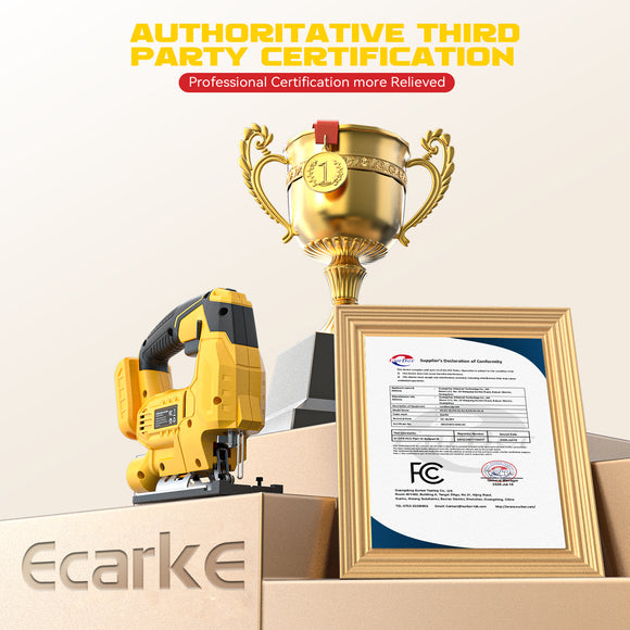 Ecarke Cordless Jig Saw Compatible With Dewalt 20V Max Battery (Exclude Battery)