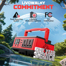 LIVOWALNY 350W Portable Generator DC 18V to AC 110-120V Power Inverter Battery,350W Power Station Compatible with Milwaukee-5