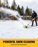 LIVOWALNY Electric Snow Shovel Compatible with Dewalt 20V Battery (Tool Only)-4