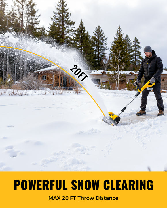 LIVOWALNY Electric Snow Shovel Compatible with Dewalt 20V Battery (Tool Only)