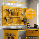 Ferreteriai 47" Heavy Duty Workbench with Power Outlet & USB-C, Exclusive Yellow Side Battery Holder-3